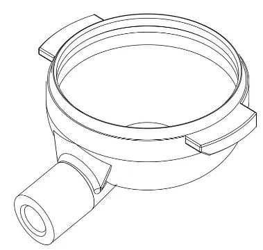 Корпус фильтродержателя CW510L, Sanremo, арт. 10054000A