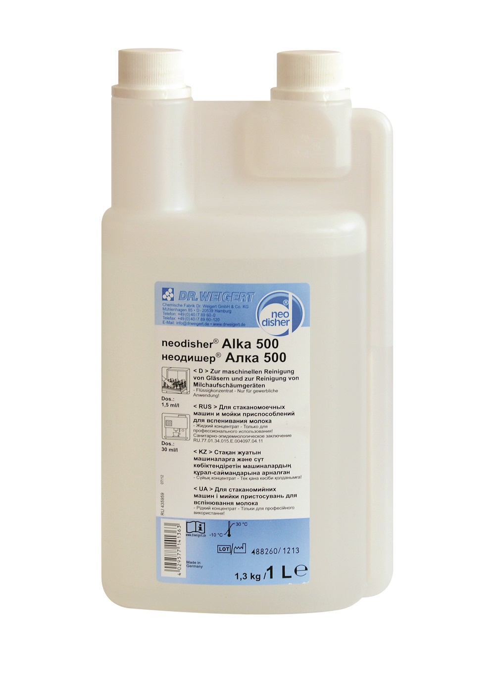 Neodisher Alka 500 Моющее средство для капучинатора 1л (ANDSHR-000001)