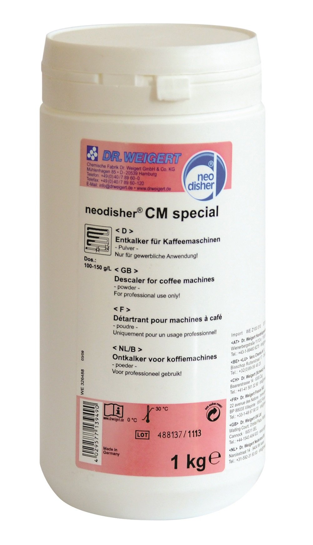 Neodisher СM special Порошок для удаления накипи 1 кг (ANDSHR-000003)