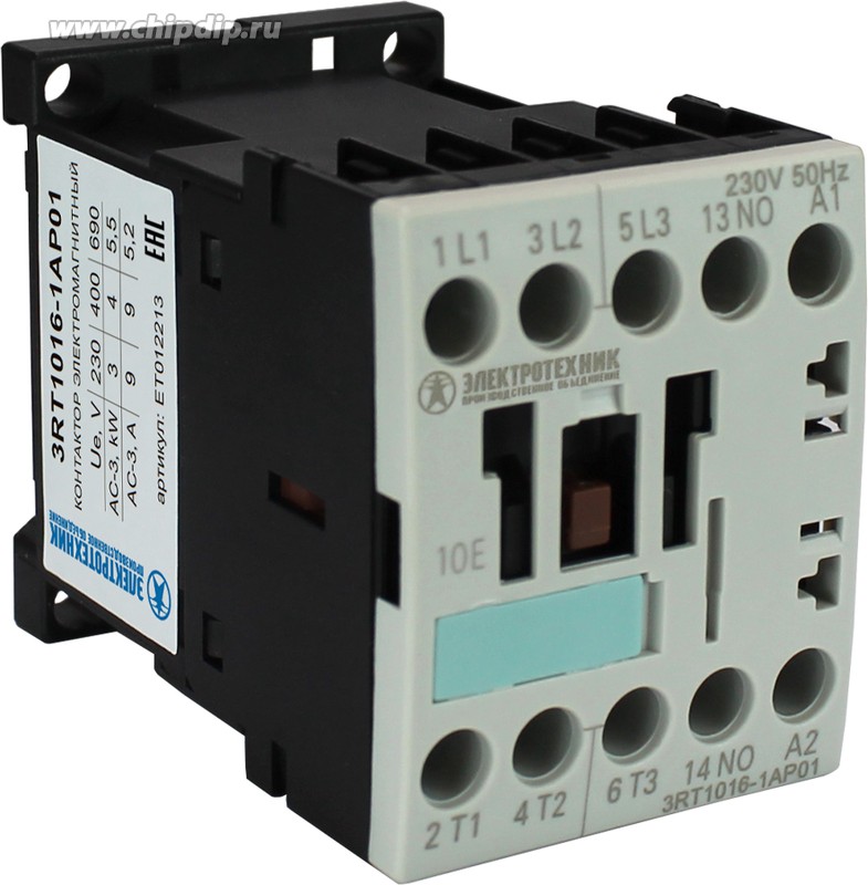 Контактор Siemens 3RT1016-1Ap01